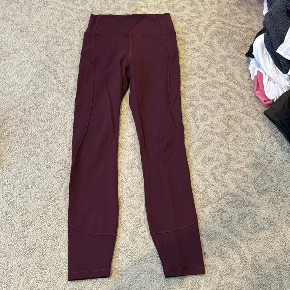 Lululemon purple leggings size 4